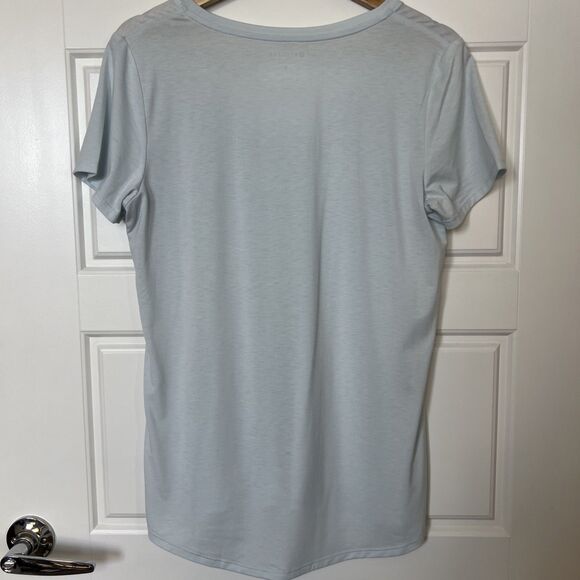 Athleta Essence Vital Tee Short Sleeve Athletic Shirt Size Small Light Blue - Picture 3 of 3